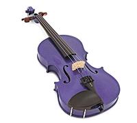 Stentor Violín de arlequín tamaño 3/4, violín para intermedios con arco de fibra de vidrio P&H, estuche ligero, instrumento de cuerda colorido 1401CPU, morado