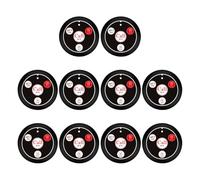 Steowsey 10 botones de llamada inalámbricos, sistema de llamadas de camarero para restaurante, bar cachimba, cafetería, bar, servicio al cliente, color negro