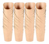 Steowsey 100 Piezas DisposicióN para Llevar Fiesta Suministros de Postre Pastel Hornear Pastel Hojaldre de Huevo Frita Frita Merienda Porta Vaso de Papel Kraft, 300Ml(MarróN)