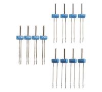 Steowsey 12 Piezas Agujas Gemelas, Agujas Dobles Gemelas con Caja De Plastico para La Maquina De Coser del Casa,3 Mixto 2.0/90, 3.0/90, 4.0/90