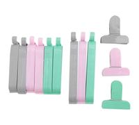 Steowsey 12 Piezas de Chips de Sellado Clips de Almacenamiento de Bolsas de Alimentos Coloridos para Bocadillos y Bolsitas de Té SáNdwich Clips de Cocina Papas Fritas Robustas