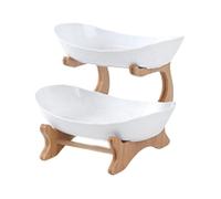 Steowsey Bandeja de frutas, platos de mesa, vajilla de cocina, cuenco de frutas, bandejas divididas para tartas de caramelos, vajilla A