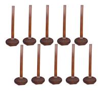 Steowsey Cuchara de Sopa de Madera Artesanal Ramen Japonesa de 8.5 Pulgadas Conjunto de Utensilios de Madera para Cocina, Cuchara de Olla Caliente de Madera 10 Piezas