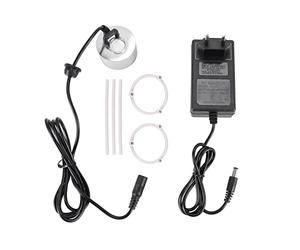 Steowsey EU Plug 24V Ultrasonic Mist Maker Fuente De Agua Estanque Rockery Fishtank Jarrón Birdbath Atomizador Humidificador De Aire Mist Maker con Adaptador