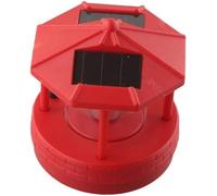 Steowsey Faro LED con energía solar, lámpara giratoria de 360 grados, faro, paisaje, camino, luces para jardín, decoración al aire libre A