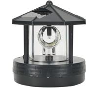 Steowsey Faro LED con energía solar, lámpara giratoria de 360 grados, luz LED solar, luces de camino, jardín, decoración al aire libre B
