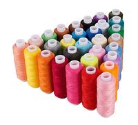 Steowsey Hilo de Coser de 30 Carretes, 250 Yardas Cada Hilos de Carrete Surtidos Hilos de Coser Bobinas de Carrete de Hilo Surtido Colorido para Bordado Uso de MáQuina: Multicolor