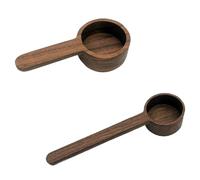 Steowsey Juego de 2 cucharas medidoras de madera para el hogar, cucharas medidoras de cocina, té, café, azúcar, especias, cucharas medidoras