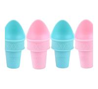 Steowsey Juego de herramientas para helado y paletas de helado, cuchara de helado, juego de mini conos de cuchara reutilizable, buen agarre de plástico para hornear galletas D