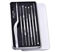 Steowsey Plata 7 StüCke acero inoxidable oído recogida cera limpiador cuidado de la salud eliminación KüRette oído cerumen removedor limpieza selección herramientas