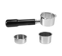 Steowsey Portafiltro Espresso 51 Mm para Ec685 Ec680 Portafiltro Sin Fondo de Café con Recipiente para Polvo de Café de 51 Mm 2 Estilos