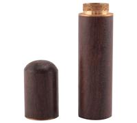 Steowsey Soporte de Palillo de Madera de éBano Cubo Mini Caja Senderismo PortáTil Regalo Hecho una Mano 8X1.8Cm