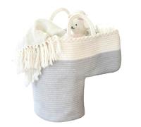 Step Basket For Stairs - Large Capacity Foldable Clothes Organizer For Home And Office | Cotton And Linen Material With Sturdy Design, Dirty Clothes Stair Laundry Basket With Spacious Storage Feature