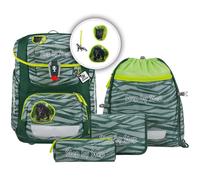 Step by Step Juego de mochila escolar Circle Jungle Cat Chiko de 5 piezas., verde, 29 x 41 x 21 cm, Jungle Cat