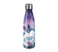 Step by Step Dreamy Pegasus Shadow - Botella de agua (acero inoxidable, 0,5 L), diseño de caballo, color morado y azul