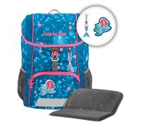 Step by Step Mochila infantil con cojín de asiento, ergonómica, con correa de pecho extraíble, para guardería, preescolar y ocio, 13 l, Sirena Lola