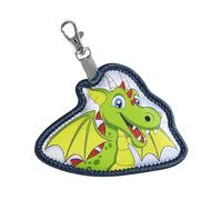 Step by Step KIGA MAGS, 1 aplicación magnética con mosquetón, colgante para personalizar la mochila de guardería KIGA MINI & KIGA Maxi, para niñas y niños, a partir de 12 meses, Dragon Milo - Verde