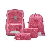 Step by Step mochila escolar Basis Schulranzen-Set 4 -piezas Pink Bubble rosa