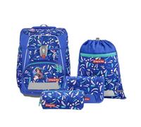 Step by Step Space - Mochila escolar (5 piezas, 20 L, 1ª clase), Mermaid | Macuto ergonómico con reflectores, altura regulable con cinturón de cadera