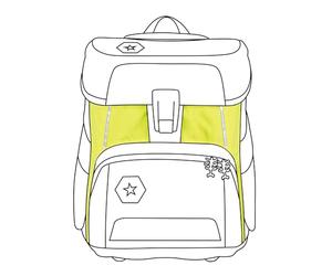 Step by Step Satchel cover Neon Pull-Over for the satchel model SPACE Sintético Infantil Accesorios para el colegio (SBSNeonPullSpace)