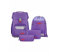 STEP BY STEP Set de mochila escolar de 4 piezas BASIS Purple Konfetti