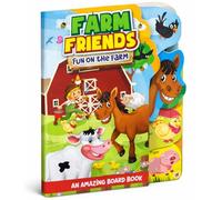 Step-Cut Board Book For Kids: Farm Friends - Learn Amazing Facts About Farm Animals: Farm Friends - An Amazing Board Book