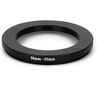 Step Down 58-42mm Anillo adaptador 58mm-42mm adaptador 58mm 42mm 58-42 58 42 mm objetivo objetivo compatible con Nikon Canon Fujifilm Leica Sony Olympus Panasonic Sigma Tamron Tamron Tokina