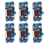 Step Down Buck Convertidor Reductor Modulo RUIZHI DC a DC Regulador de Voltaje Buck Converter Módulo con Pantalla Digital de 3 digitos LED Compatible con Arduino e Raspberry Pi(6 Piezas)