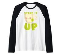 Step It Up, Divertido, Amante del té, Lindo Camiseta Manga Raglan
