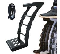 Step Neumático Para Camioneta - Caminatas Neumáticos Ajustables, Equipo de Techo para Coche, Antideslizante | Taller Garaje Viaje, Montaje Sin Perforación, Seguridad Pasaje, Accesorio