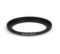 Step Up 53,5 - 62 mm, anillo adaptador 53,5 - 62 mm, adaptador de anillo 53,5 mm, 53,5 - 62 53,5 53,5 62 mm, 53,5 - 62 mm, lente compatible con Nikon Canon Fujim. Sony Olympus Sigma.