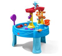 STEP2 Archway - Mesa de juego acuática | Mesa de agua grande con juego de accesorios de 13 piezas | Mesa de juego acuática de jardín para niños en azul