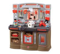 Step2 Big Builders Pro Kids' Banco de trabajo infantil | Banco de herramientas / Banco de trabajo para ninos con juego de accesorios de 45 piezas
