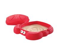 Step2 Crabbie arenero para ninos de plastico | Caja de arena infantil en Forma de Cangrejo | Cajas de arena con Tapa y Banco | Juguetes Jardin / exterior