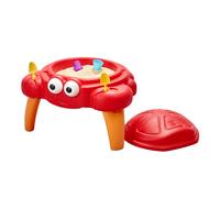 Step2 Crabbie Mesa de arena infantil| arenero para ninos de plastico en Forma de Cangrejo | Caja / Cajas de arena con Tapa y 4 accesorios | Juguetes Jardin / exterior