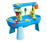 Step2 Double Showers Mesa de agua, azul y verde | Mesa de agua y arena con 11 accesorios | Juegos de agua, Juegos de agua para ninos, juegos agua jardin | Juegos Jardin ninos