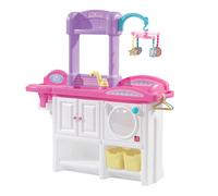 Step2 Love & Care Deluxe nursery Habitacion infantil para munecas | Con cuna, asiento para ninos, lavadora y accesorios (sin muneca) | Juguete de plastico para ninas