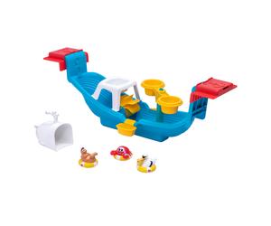 Step2 Nautical Rain Showers Barco de Bano Juguete para la Banera | Juguete acuatico para la banera Barco con accesorios incluidos | Para ninos a partir de 2 anos