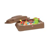 Step2 Play & Store arenero para ninos de plastico | Caja de arena infantil | Cajas de arena con Tapa y esquines para sentarse | Juguetes Jardin / exterior