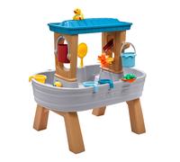 Step2 Rain Showers Splash Tub Mesa de agua, gris y marron | Mesa de agua y arena con 13 accesorios | Juegos de agua, Juegos de agua para ninos, juegos agua jardin | Juegos Jardin ninos