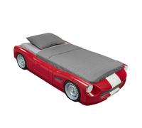 Step2 Roadster Toddler to Twin Lit evolutivo para ninos | Cama Coche Roja con Barreras Laterales | De Plastico | Dimensiones MAXImas: 218,4 x 119,4 x 40,6 cm
