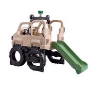 Step2 Safari Truck Climber Trepador con Tobogan | Trepador de plastico para el jardin | Juguete para ninos en forma de coche