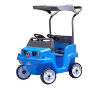 Step2 Side-By-Side SuV Coche para ninos / Deslizador para dos ninos | Coche de juguete con barra de empuje en azul | Vehiculo para ninos / Coche deslizador a partir de 1,5 anos
