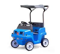 Step2 Side-by-Side SUV Coche para ninos/Deslizador para Dos ninos | Coche de Juguete con Barra de Empuje en Azul | Vehiculo para ninos/Coche Deslizador a Partir de 1,5 Anos