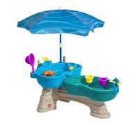 Step2 Splish and Splash Mesa de agua | Water Table con 11 accesorios | Juego con agua para ninos en azul | Juguetes de exterior / jardin de plastico