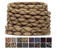 Stepace, 2 pares de cordones redondos gruesos de 4,5 mm, nailon ultraresistente, para botas de senderismo, montaña, trabajo, zapatillas de trekking, seguridad y caza Caqui Marrón-220