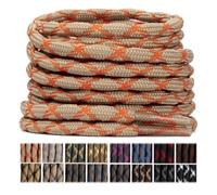 Stepace, 2 pares de cordones redondos gruesos de 4,5 mm, nailon ultraresistente, para botas de senderismo, montaña, trabajo, zapatillas de trekking, seguridad y caza Caqui Naranja-220