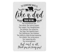 Stepdad Love Quote Metal Tin Sign Charming Bonus Dad Wall Decor for Birthday Christmas Family Home Kitchen Shelf 8 X 12 inch