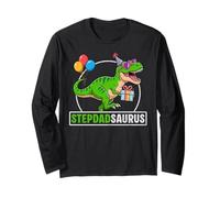 Stepdadsaurus T-Rex Dinosaur Dad Saurus Family Matching Manga Larga