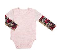 Stephan - Funda para pañales de bebé con mangas de tatuaje, Rosado, 6-12 Meses